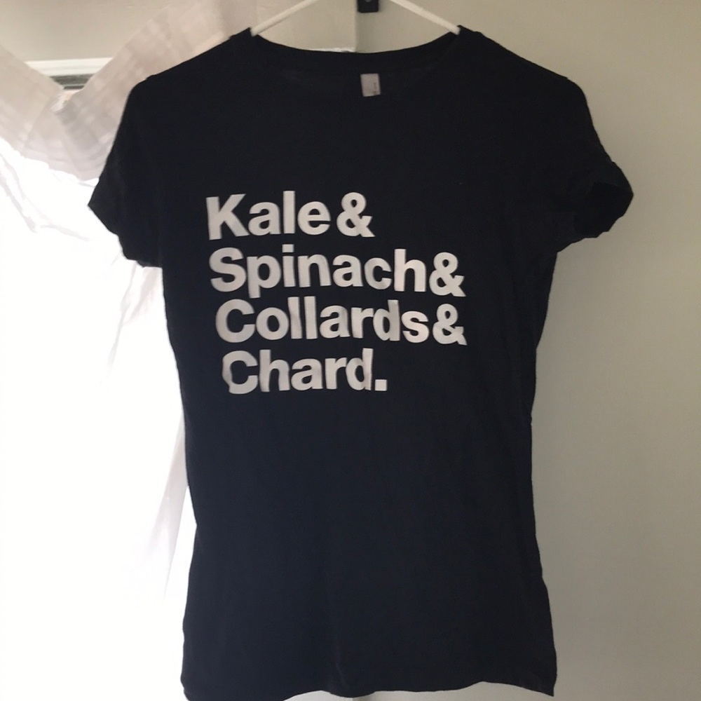 Healthy greens black shirt